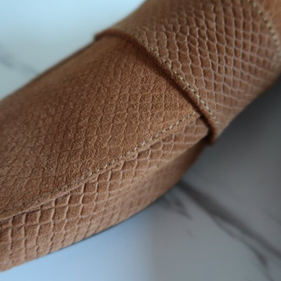 Free people At Ease Loafers Flats Size 9 Genuine Leather Cognac Brown - Picture 4 of 6